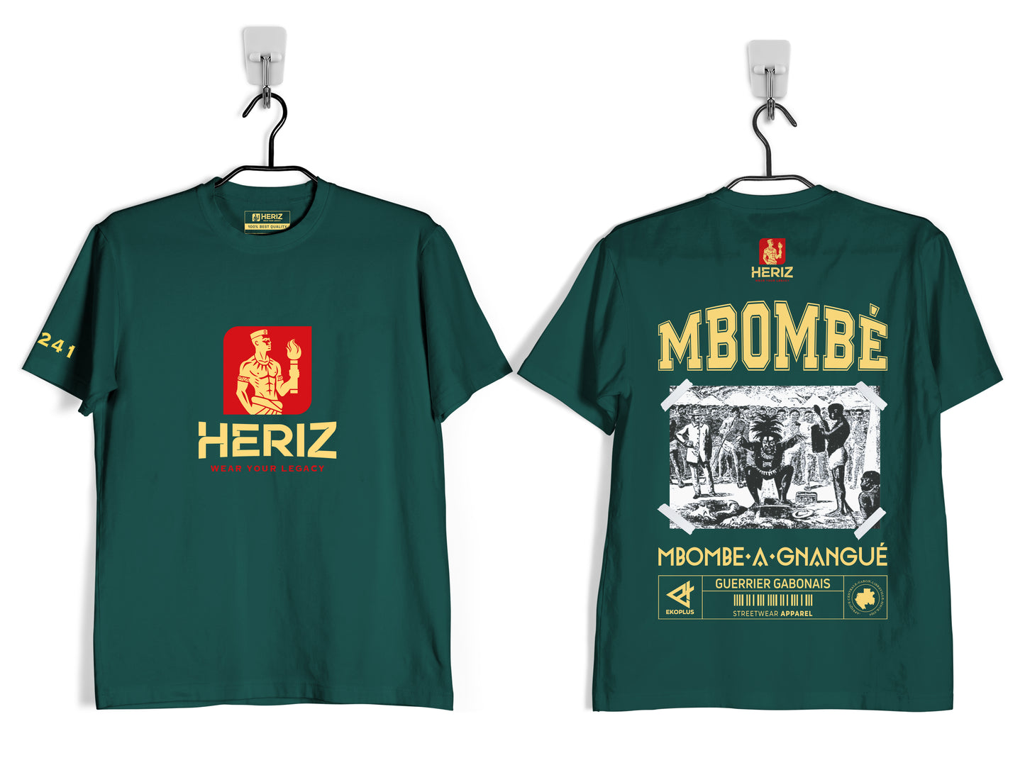 T-Shirt MBOMBÉ-Vert